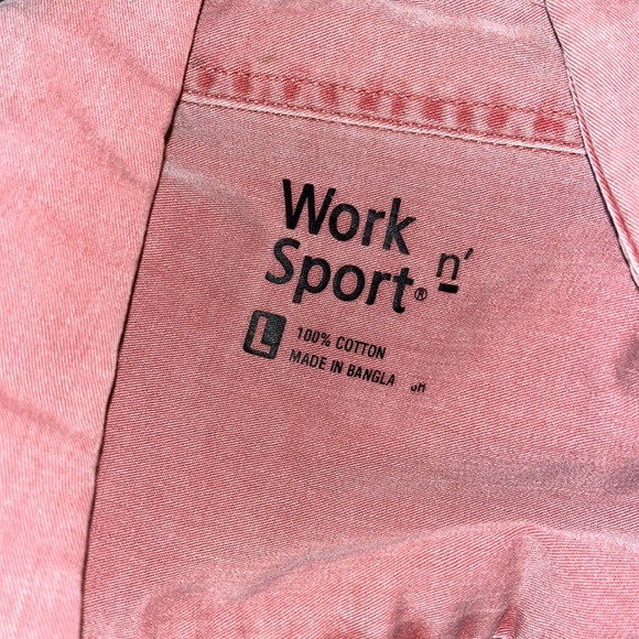 Work n’ Sport Faded Short Sleeve Button Shirt - Picture 7 of 7